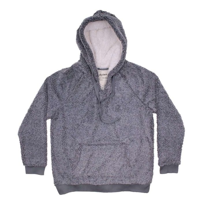 Heathered Berber Cozy Hoodie in Blue by True Grit (Dylan)