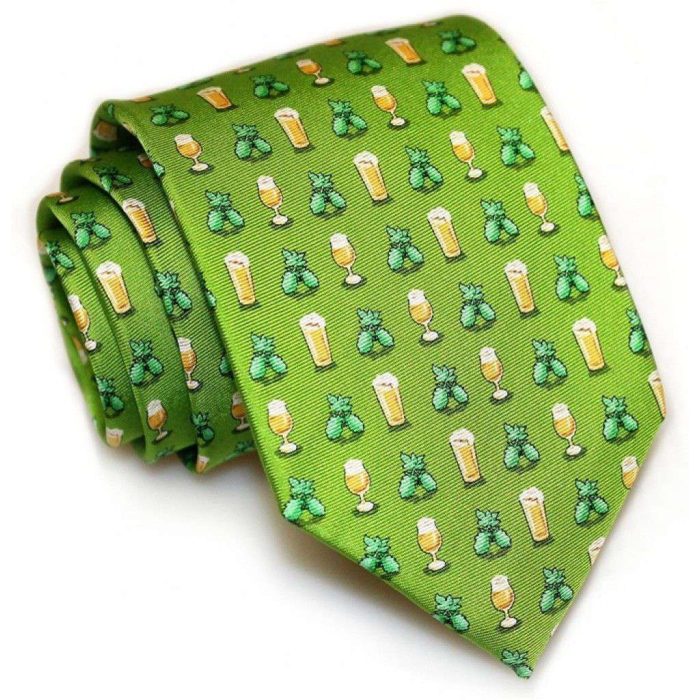 Hoppy Hour Necktie in Lime by Bird Dog Bay