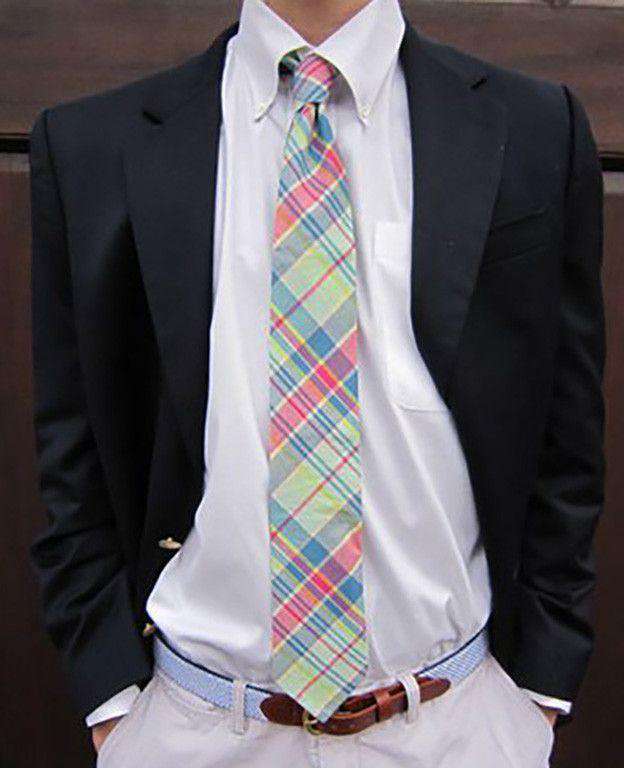 Harwichport Madras Plaid Tie by Just Madras