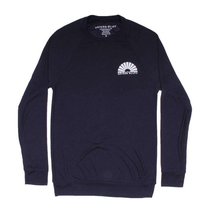 Hybrid Sweatshirt in Navy by Waters Bluff