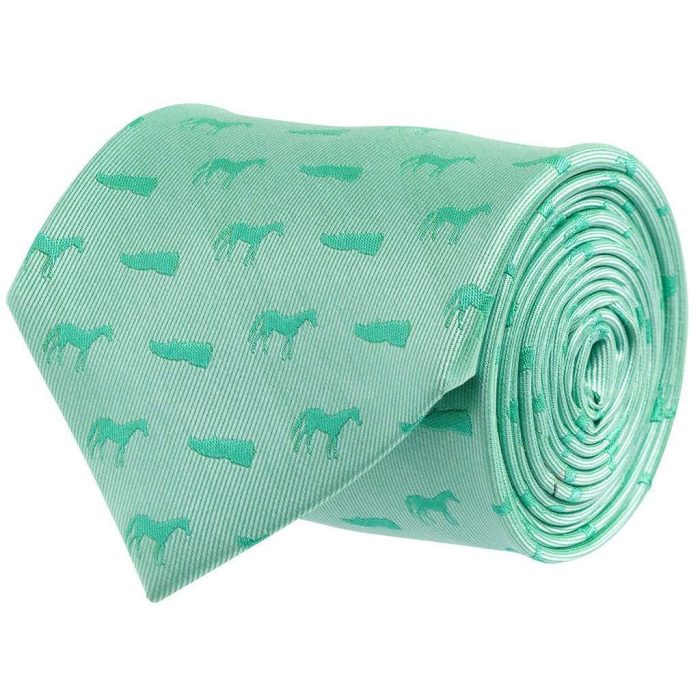 Horseshoe Tie in Green by Southern Proper
