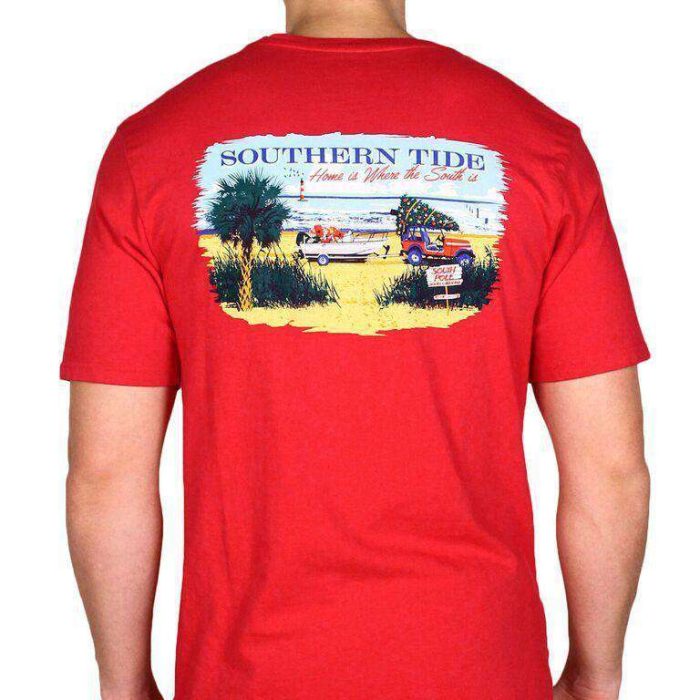 Home is Where the South is Tee Shirt in Portside Red by Southern Tide