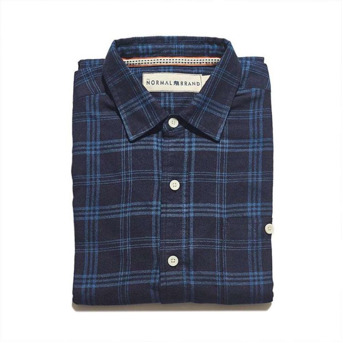 Indigo Blue on Blue Button Up Shirt by The Normal Brand