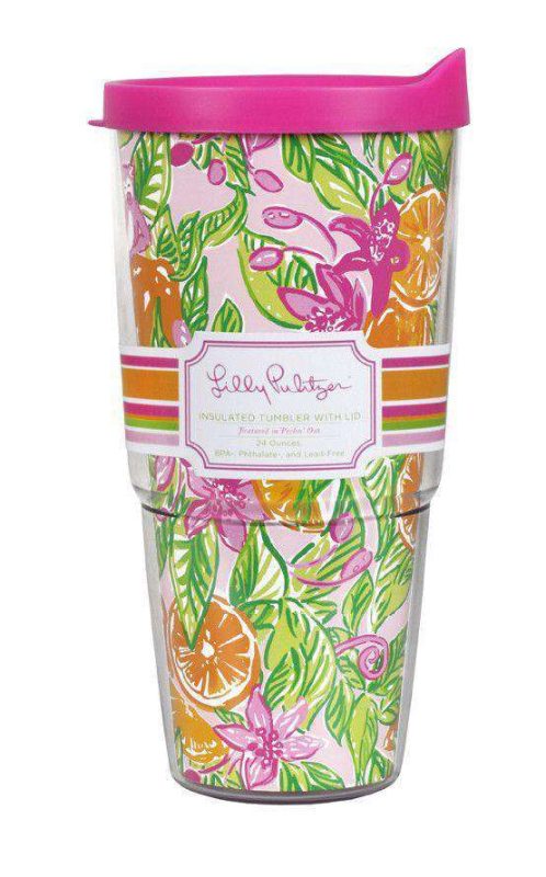 Insulated Tumbler with Lid in Peelin' Out by Lilly Pulitzer