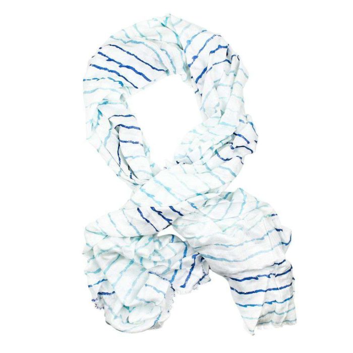 Island Viscose Scarf in Graduated Wave by Hiho