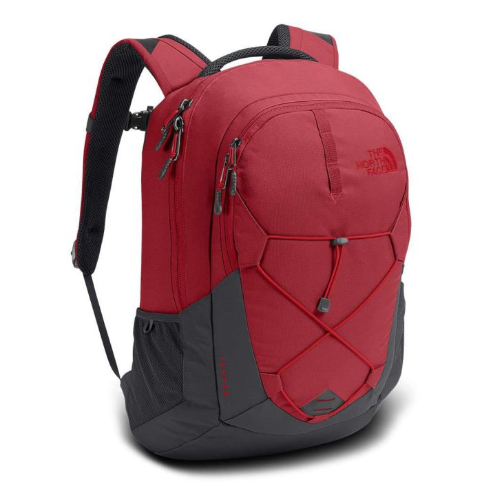 Jester Backpack in Rage Red & Asphalt Grey by The North Face