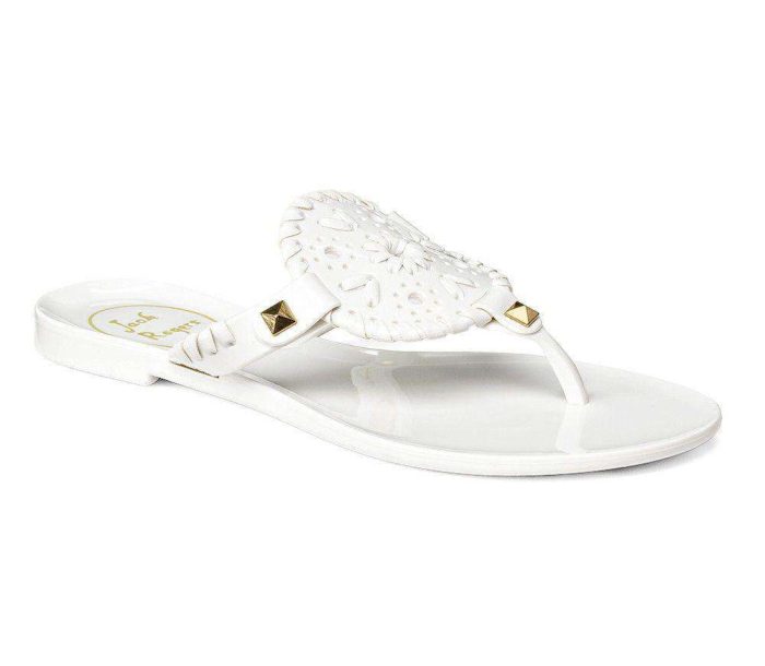 Junior's Miss Georgica Jelly Sandal in White by Jack Rogers