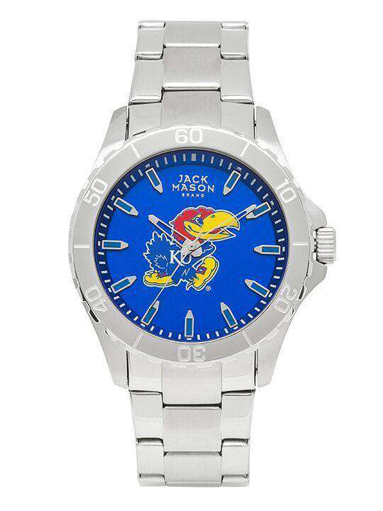Kansas Jayhawks Sport Bracelet Team Color Dial Watch by Jack Mason