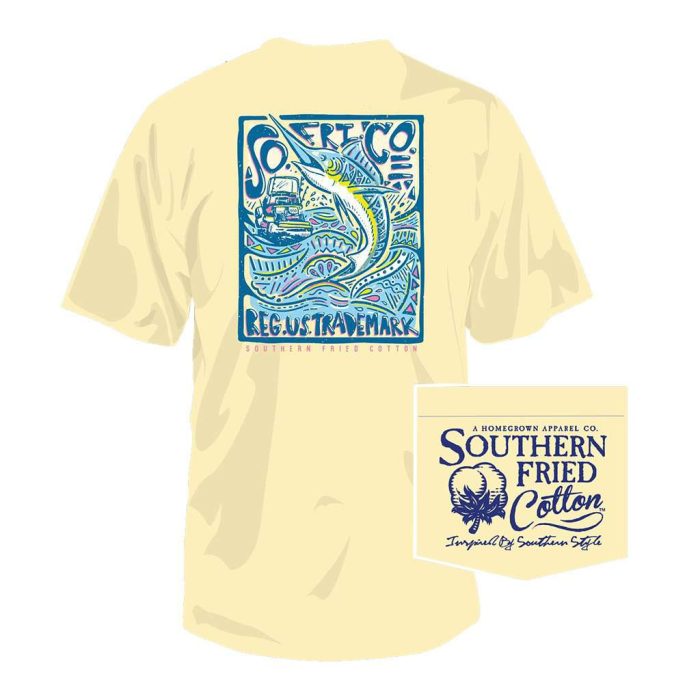 Keep It Reel Tee in Banana by Southern Fried Cotton