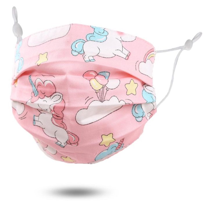 Kids' Unicorns Cotton Mask by Queen Designs
