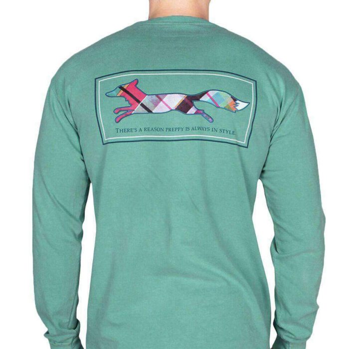 Longshanks Long Sleeve Tee Shirt in Seafoam by Country Club Prep