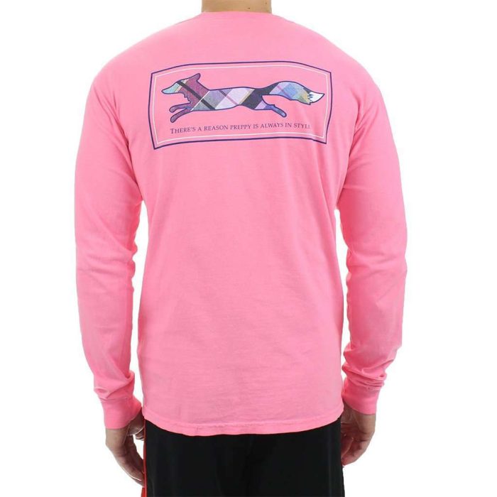 Longshanks Long Sleeve Tee Shirt in Pink by Country Club Prep