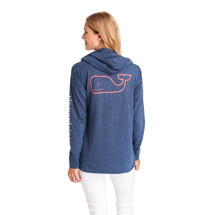 Long Sleeve Edgartown Vintage Whale Hoodie by Vineyard Vines