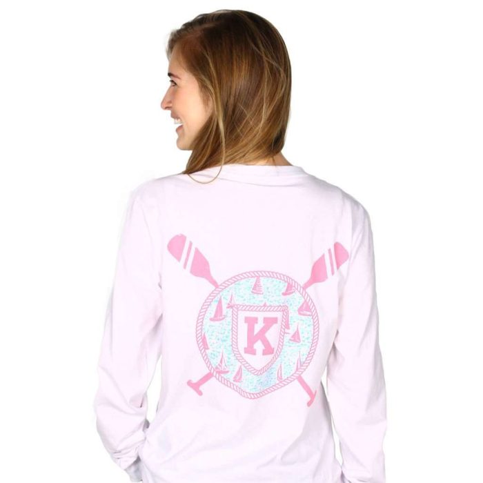 Long Sleeve Sailor's Delight Pocket Tee Shirt in White by Krass & Co.