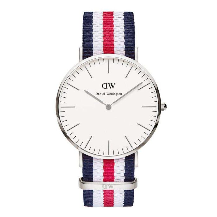 Men's Classic Canterbury Watch in Silver by Daniel Wellington