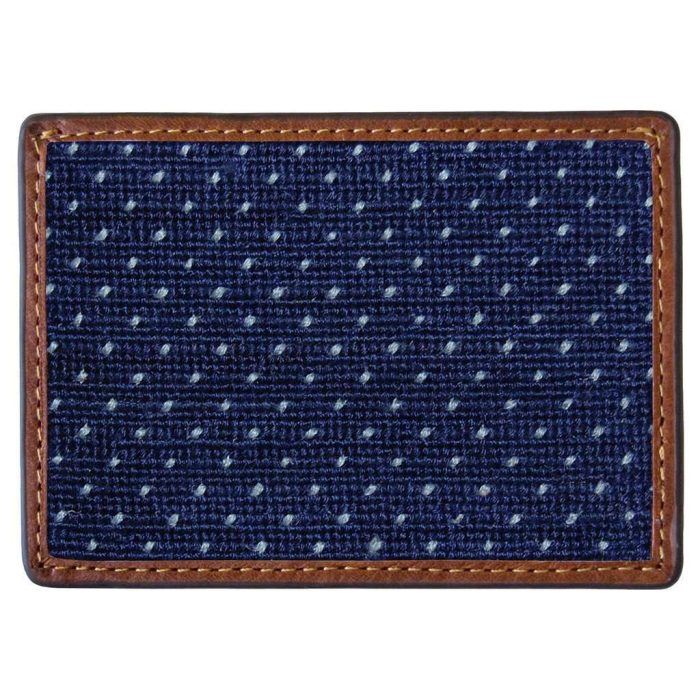 Micro Dots Needlepoint Credit Card Wallet by Smathers & Branson