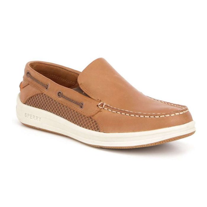 Men's Gamefish Slip On Boat Shoe in Dark Tan by Sperry