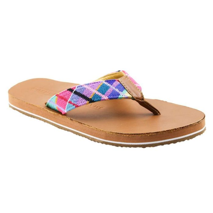 Men's Limited Edition Madras Needlepoint Flip Flops by Smathers & Branson