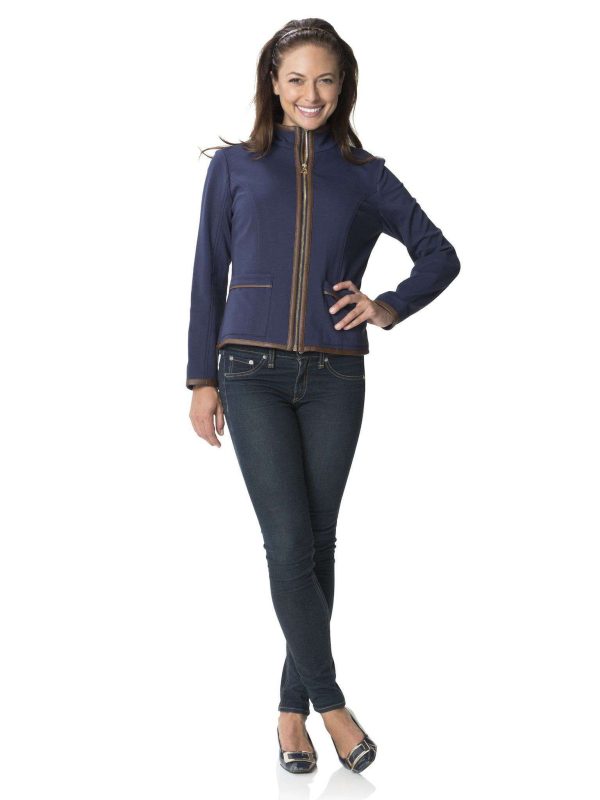 Must be Manhattan Jacket in Navy by Sail to Sable