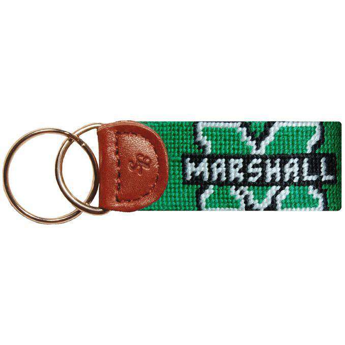 Marshall Needlepoint Key Fob in Green by Smathers & Branson