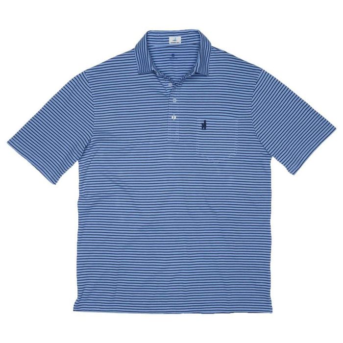 Macon Striped 4-Button Polo in Vista by Johnnie-O