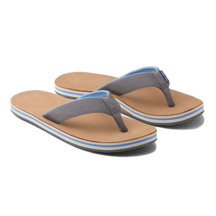 Men's Scouts Flip Flop in Gray & Sky Blue by Hari Mari