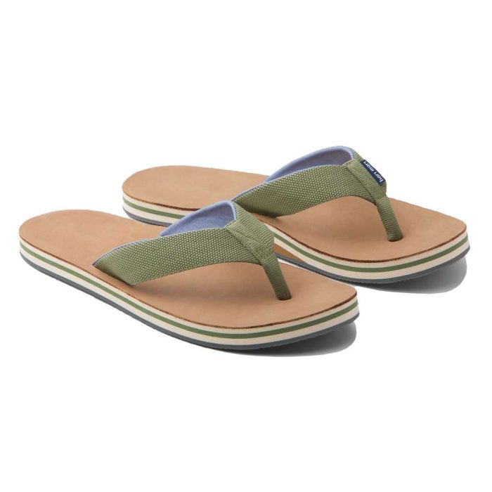 Men's Scouts Flip Flop in Woods Green & Blue by Hari Mari