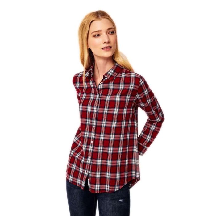 Mercer & Spring Flannel Top in Red Plaid by DL1961