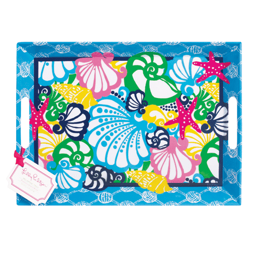 Melamine Serving Tray in Chiquita Bonita by Lilly Pulitzer