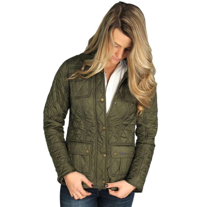 Morris Utility Quilted Jacket in Olive by Barbour