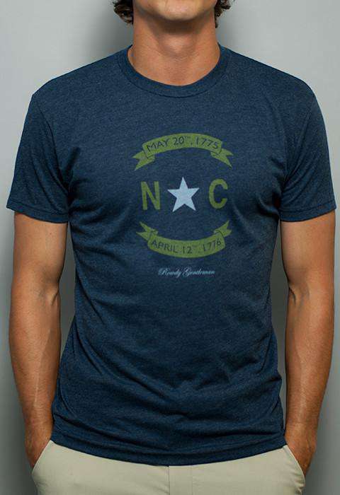 North Carolina State Pride Vintage Tee in Faded Blue by Rowdy Gentleman