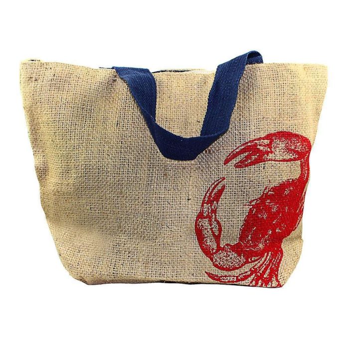 Nautical Jute Sack with Red Crab by The Royal Standard