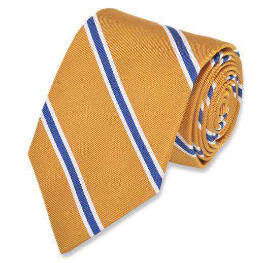 Noble Stripe Necktie in Gold by High Cotton