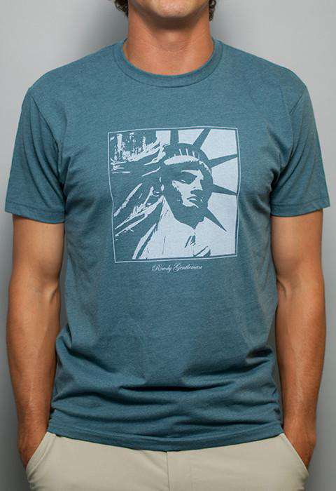 New York State Pride Vintage Tee in Faded Green by Rowdy Gentleman