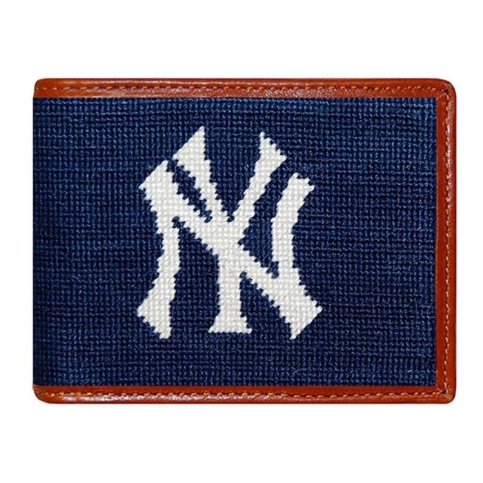 New York Yankees Needlepoint Wallet by Smathers & Branson