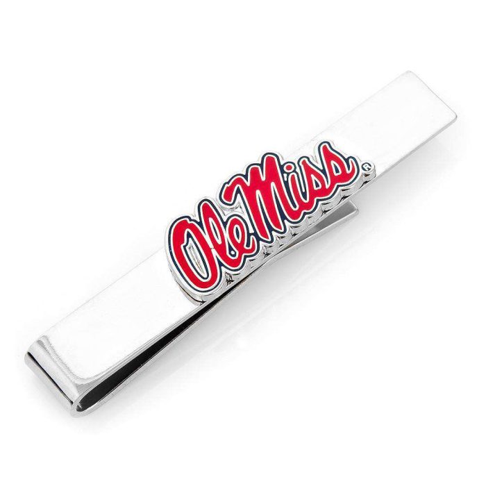 Ole Miss Tie Bar in Silver by CufflinksInc