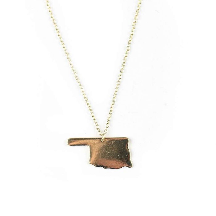 Oklahoma Necklace in Gold by Country Club Prep