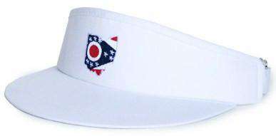 Ohio Traditional Golf Visor in White by State Traditions