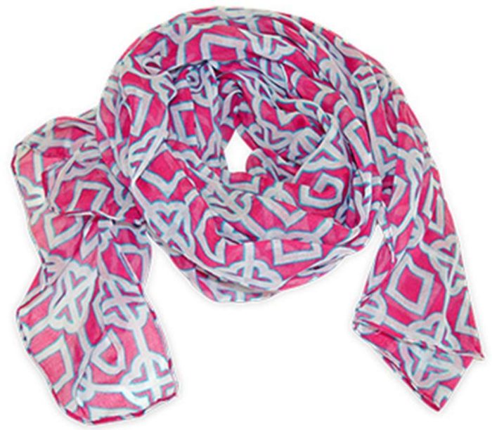 Pink Charmer Scarf by All For Color