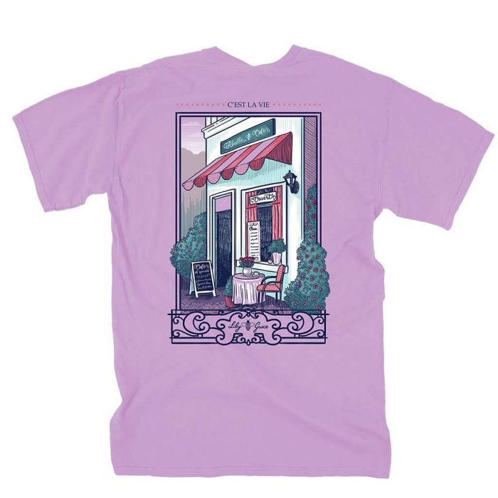 Paris Café Tee by Lily Grace