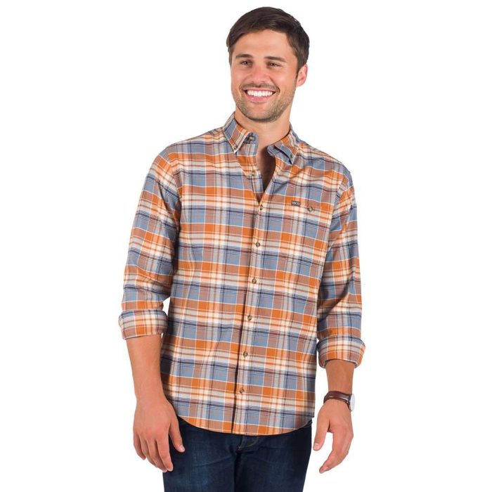 Plainsman Flannel in Auburn by The Southern Shirt Co.