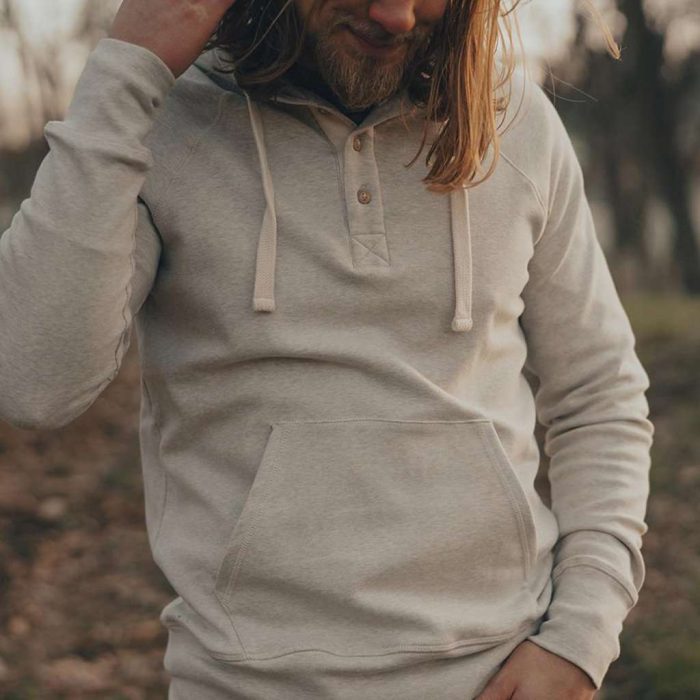Puremeso Hoodie in Stone by The Normal Brand