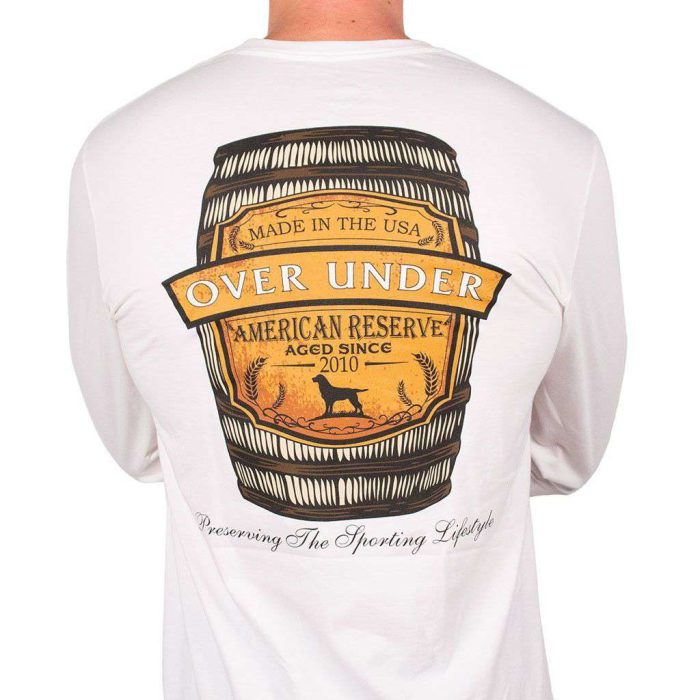Prohibition Long Sleeve Tee in White by Over Under Clothing