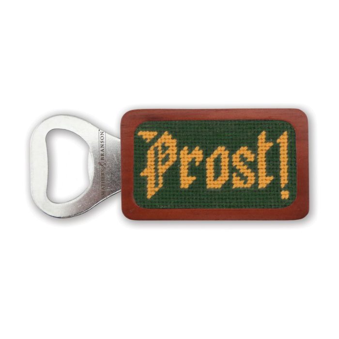 Prost Needlepoint Bottle Opener by Smathers & Branson
