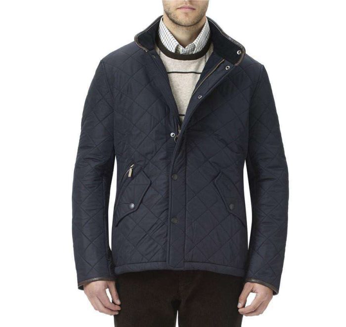 Powell Quilted Jacket in Navy by Barbour