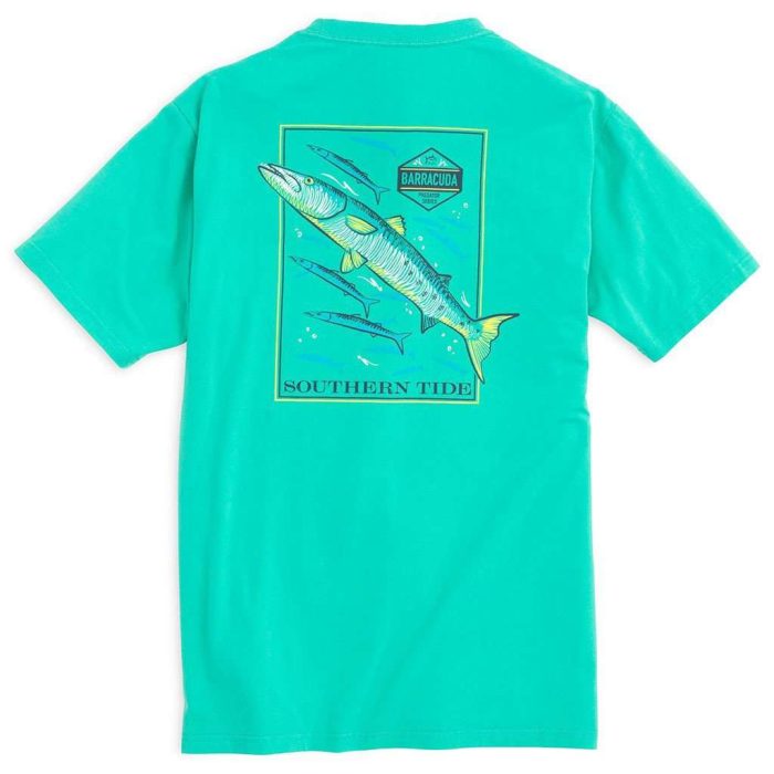 Predator Series Barracuda Tee Shirt in Tropical Palm by Southern Tide