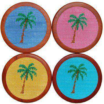 Palm Tree Coasters in Multicolor by Smathers & Branson