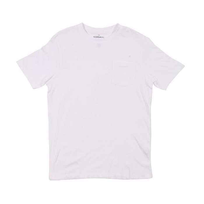 Pocket Tee in White by The Normal Brand