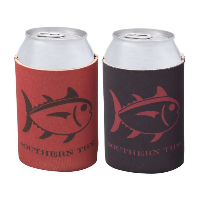 Reversible Gameday Can Caddie in Chianti/Black by Southern Tide