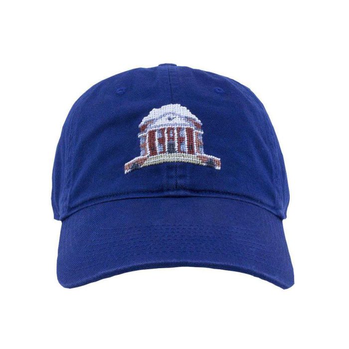 Rotunda Needlepoint Hat in Dark Navy by Smathers & Branson